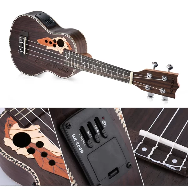 21 Inches Soprano Ukelele Ukulele Uke Bag Backpack Case Ethnic National Style Durable Cotton Thicken Padding - Image 2