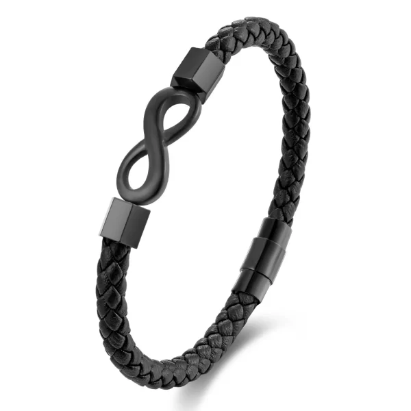Stainless Steel Genuine Leather Men Bracelet Black/Brown Color Multi-Layers Accessories Jewelry For Male Female Couple Gift - Image 6