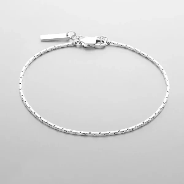 eManco Wire Chain Bracelet Fashion Trend Of New Personalized Men's White gold Bracelet Without Losing Color Wholesale Jewelry - Image 5