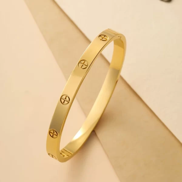 Yupsk Fashion Cross Nail Stainless Steel Bracelets & Bangles For Women Men Luxury Brand Screw Jewelry Dropshipping - Image 5