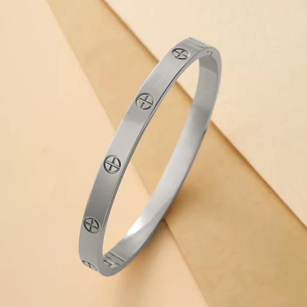Yupsk Fashion Cross Nail Stainless Steel Bracelets & Bangles For Women Men Luxury Brand Screw Jewelry Dropshipping - Image 6