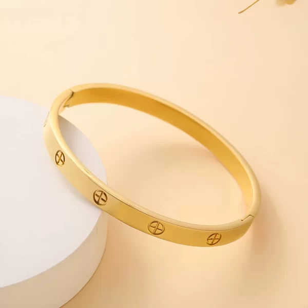 Yupsk Fashion Cross Nail Stainless Steel Bracelets & Bangles For Women Men Luxury Brand Screw Jewelry Dropshipping - Image 4