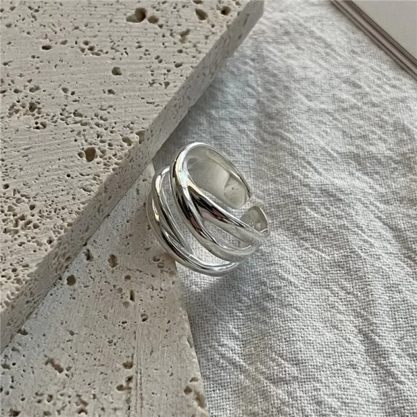 925 Sterling Silver Rings for Women Men Couple Minimalist Handmade Simple Interware Ring Party Jewelry Gift Prevent Allergy - Image 6