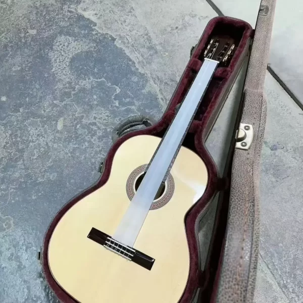 Ready To Ship High Quality 39 Inch All-Solid Classic Acoustic Guitar Featuring Spruce Top And Rosewood Back/Side For Music Use - Image 2