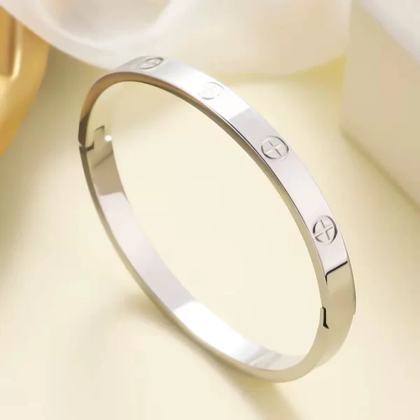 Yupsk Fashion Cross Nail Stainless Steel Bracelets & Bangles For Women Men Luxury Brand Screw Jewelry Dropshipping - Image 3