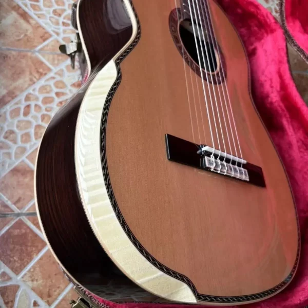 Professional K-900 Classic Guitar By Master Luthier For All Solid High Quality Nylon String Guitar With Cedar Body - Image 4