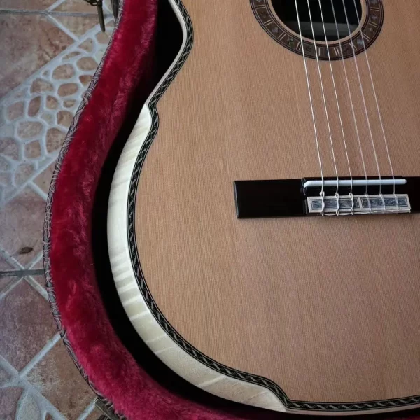 Professional K-900 Classic Guitar By Master Luthier For All Solid High Quality Nylon String Guitar With Cedar Body - Image 5