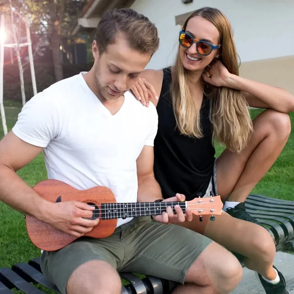 Miwayer Soprano Ukulele Solid Mahogany 21 Inch Ukelele Beginner Kit with Gig Bag Digital Tuner Capo Ukelele Set Christmas Gift - Image 4