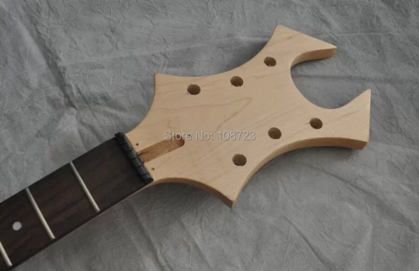 DIY Electric Guitar Kit Mahogany Body Maple Neck Rosewood Fingerboard - Image 5