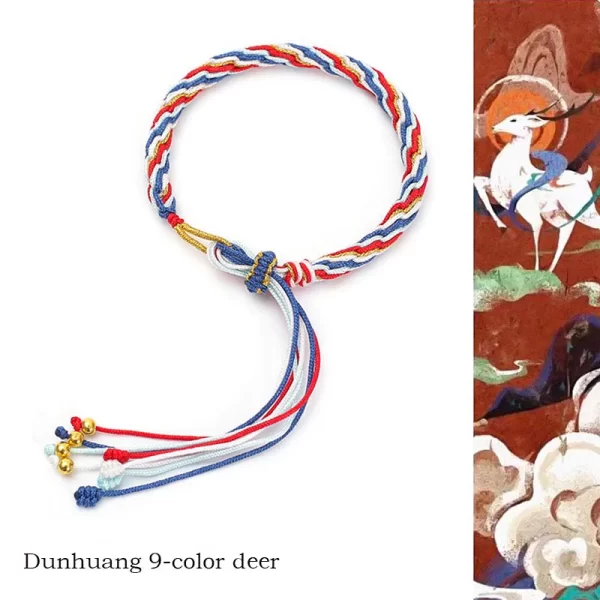 2025 New Chinese Style Handmade Rope Bracelet Women Men Sliding Adjustable Lucky Red String Braslet Friendship Jewelry Pulseria - Image 2