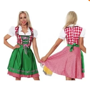 xs l ladies summer thin oktoberfest beer maid wench german bavarian heidi fancy dress costume