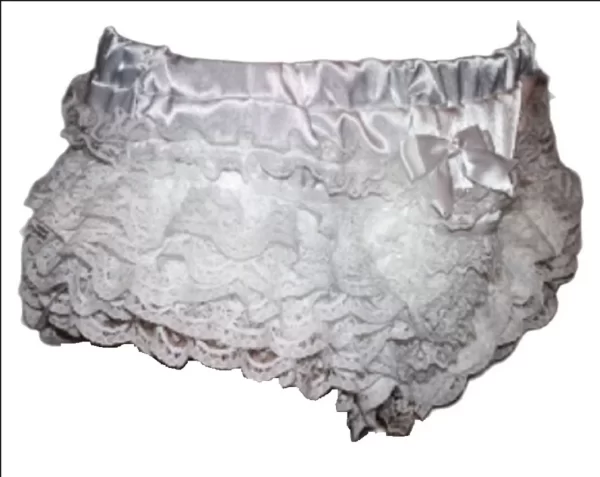white bottomed shorts multi layer lace elastic waist bow sexy cute girl adult maid sissy customizable multi color