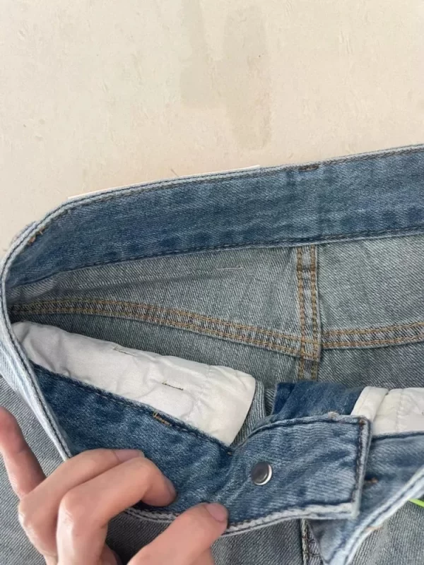 women wide leg baggy jeans lady vintage y2k punk low rise waist loose denim pants streetwear fashion trashy long skater trousers