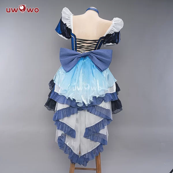 in stock uwowo genshin impact fanart furina focalors hydro archon maid cosplay costume