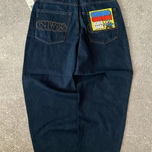 american vintage washed and distressed jeans high street casual japanese women pants y2k loose straight fit slim and versatile