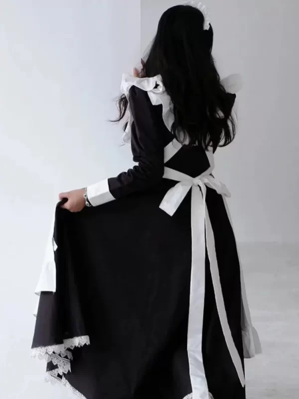 anime maid cosplay gothic lolita costumes women plus size love live cosplay halloween animation sweet coffee waitress role play