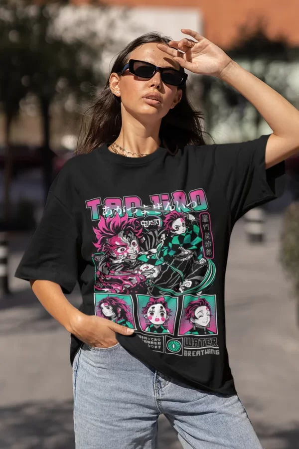 kimetsu no yaiba t shirt anime,manga,zenitsu tanjiro demon slayer gift shirt