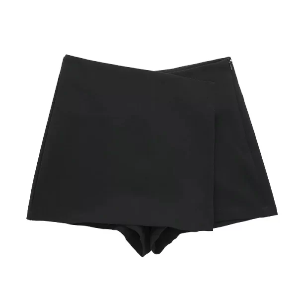 traf shorts women 2024 summer elegant casual party skirt shorts ladies fashion white khaki black short skirt pants for female