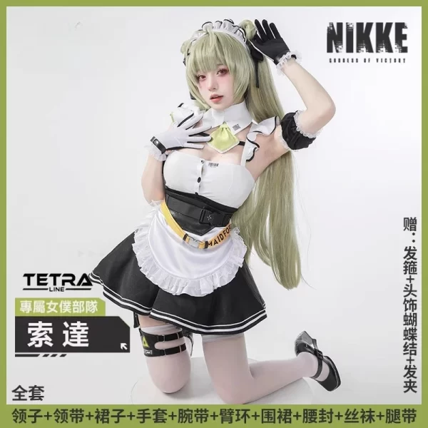 nikke the goddess of victory soda cosplay costume game nikke kawaii sexy maid suit woman maid uniform birthday game event gifts