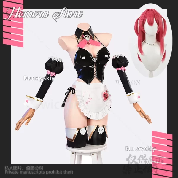 anime game nikke: the goddess of victory mast cosplay costume sexy y2k suit hat bikini maid wigs for woman girls cos customized
