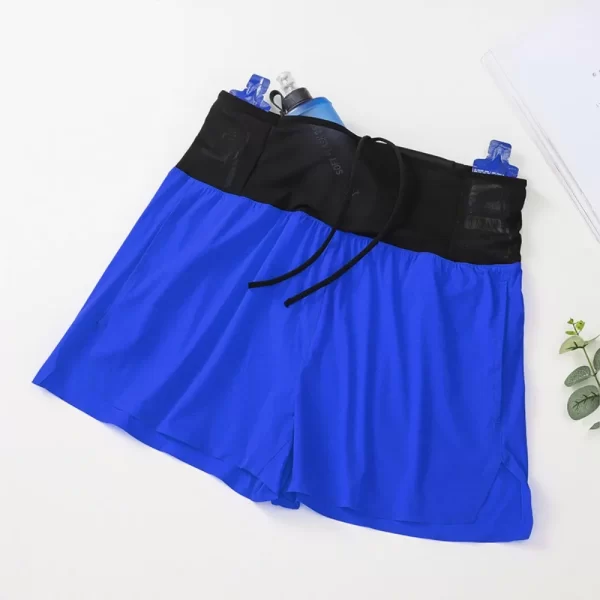 sports shorts men's high waist sealant racing fitness shorts marathon running training quick dry shorts