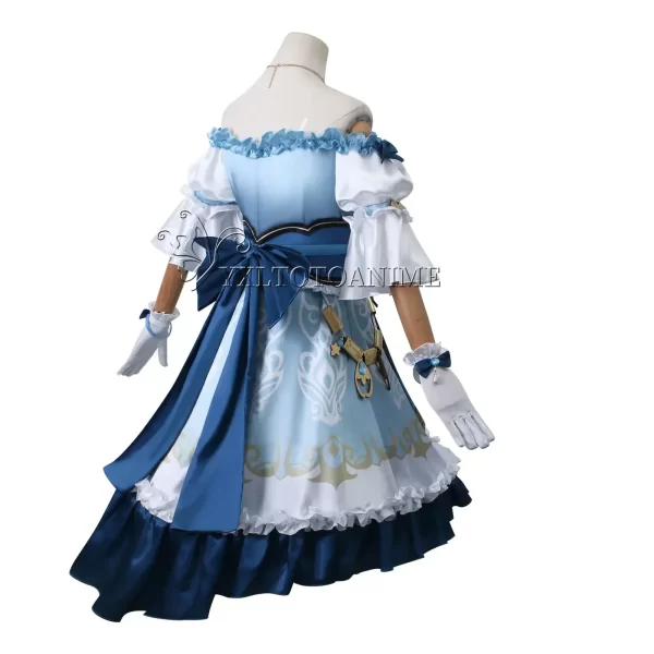 nilou new cosplay costume genshin impact cosplay costume lolita daily wear blue dress maid carnival uniform party suit