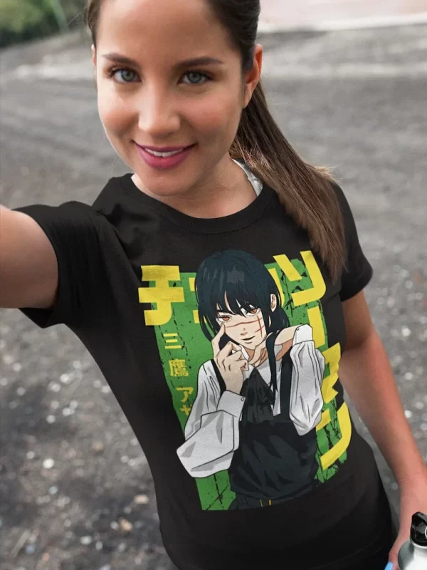 asa mitaka chainsaw man shirt, chainsawman, anime shirt