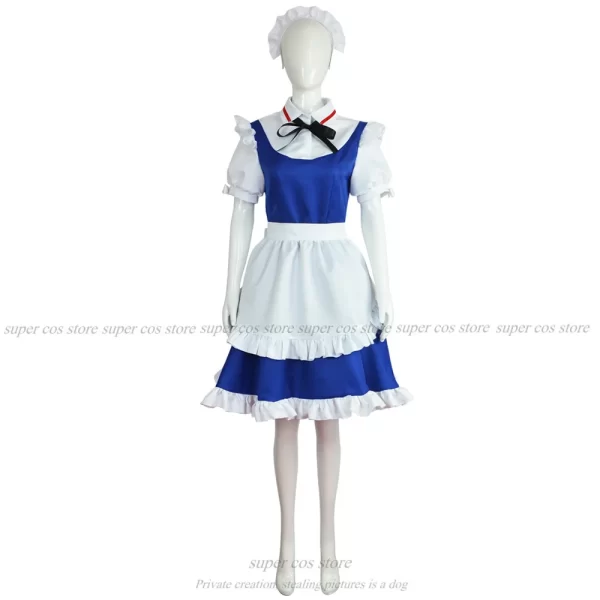 izayoi sakuya cosplay costume anime touhou project costume maid dress skirt touhou project anime dress costumes for women
