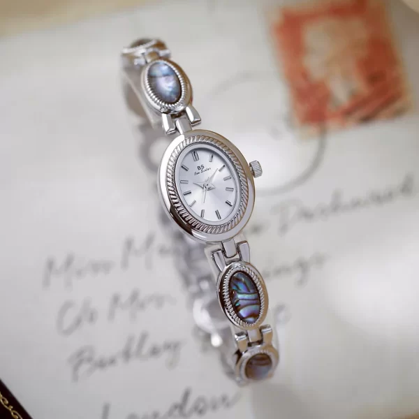 ladies watch luxury elegant colourful shell bracelet dress gift fashion stylish small oval dial women quartz watches