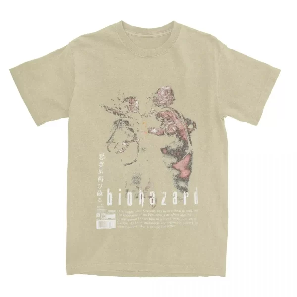 2024 women men resident evils re4 the chainsaw t shirt pure cotton clothing novelty short sleeve o neck tee shirt 3xl t shirt