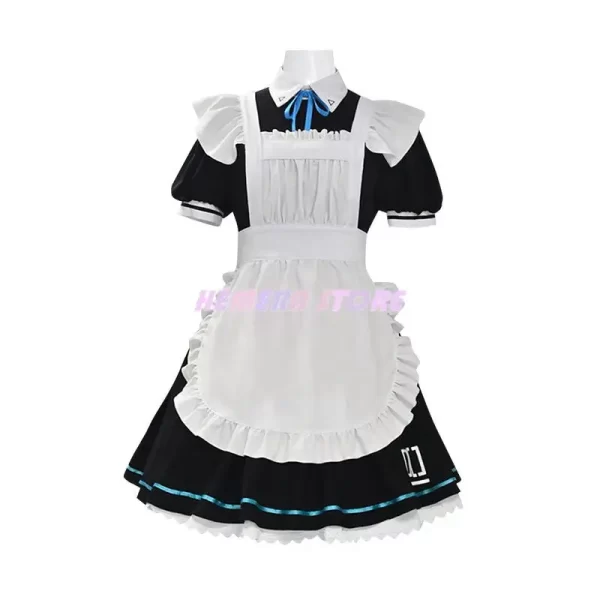 game blue archive anime tendou arisu cosplay costume wig french maid lolita skirt woman kawaii sexy carnival halloween suit