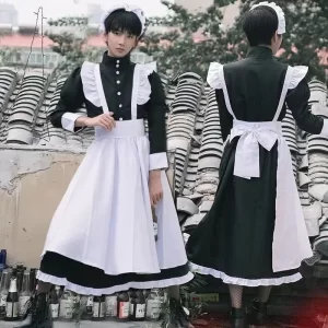 maid lolita dress uniform cos male servant uniform cosplay cute school uniform lolita two dimensional japanese maid cosplay