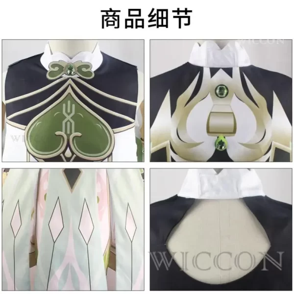 genshin impact nahida maid cosplay costume lesser lord kusanali wig cute style dress nahida genshin cosplay for girls kids size