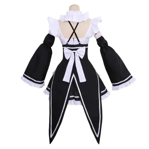 anime ram/rem lolita maid cosplay costumes vestido re:zero kara hajimeru isekai seikatsu halloween costumes for women loli dress
