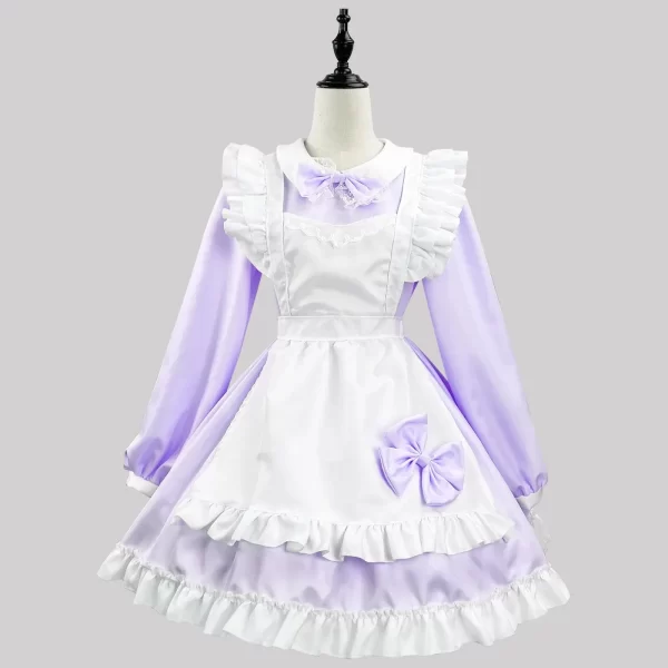 lolita skirt maid cosplay costume cute sexy long sleeve dress halloween costume anime clothes with apron skirt mascot s 5xl