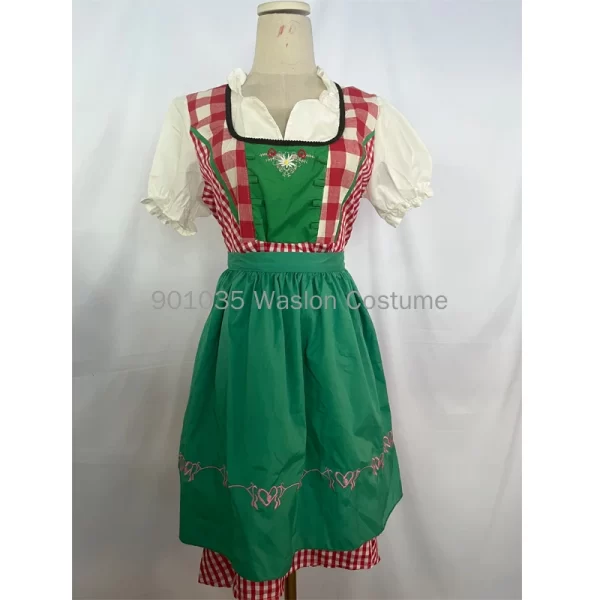 xs l ladies summer thin oktoberfest beer maid wench german bavarian heidi fancy dress costume