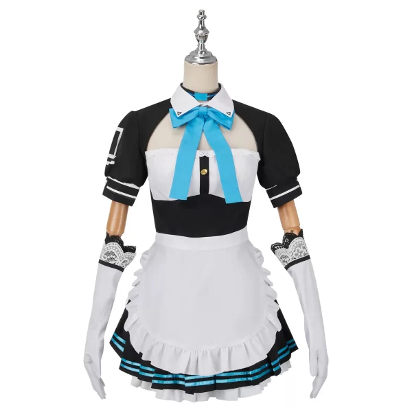 game blue archive itinose asena maid cosplay costume apron uniform suit halloween party role play outfit women dress