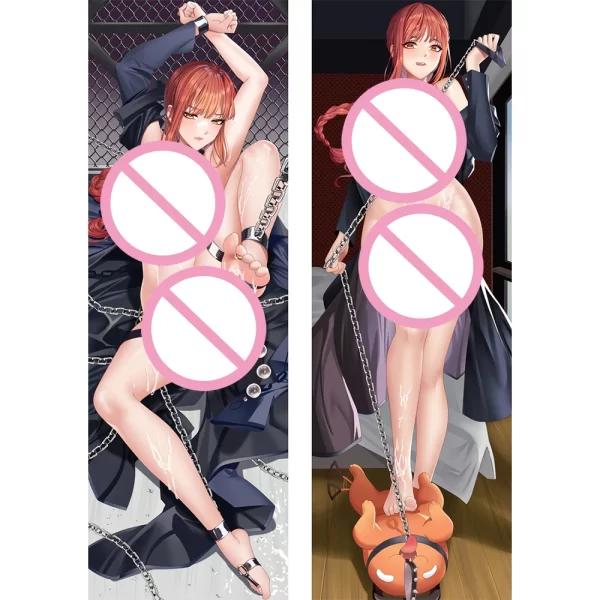 chainsaw man dakimakura anime makima cosplay body pillow case double sided print hugging cushion cover life size body pillowcase