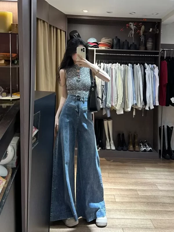 baggy jeans y2k women's pants skinny jeans woman high waist pants women's spring clothes american vintage coquette jean clothing