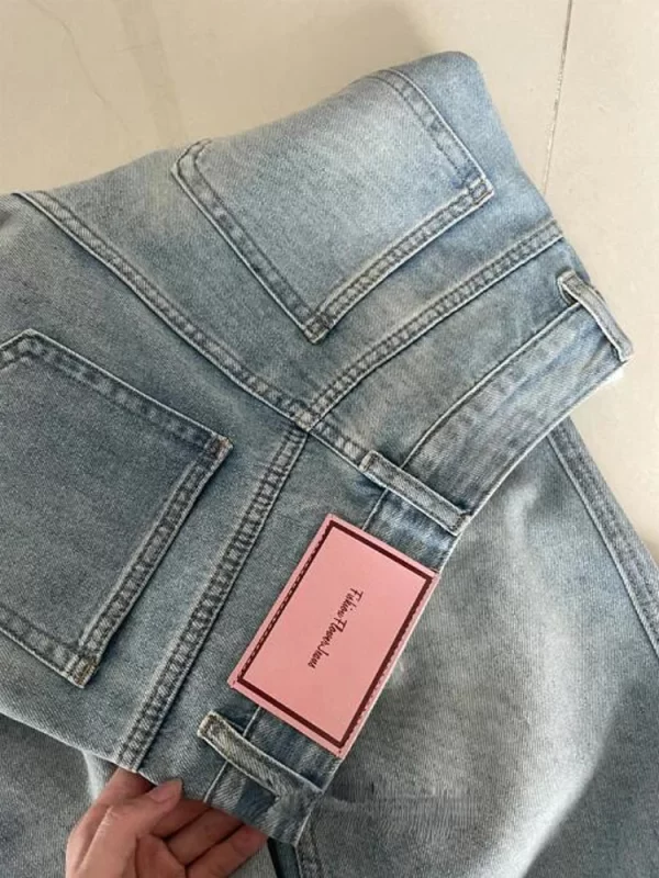 women wide leg baggy jeans lady vintage y2k punk low rise waist loose denim pants streetwear fashion trashy long skater trousers