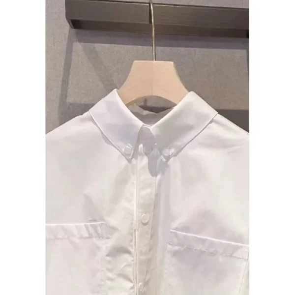 2024 new elegant french style long sleeve sun protection base shirt for women fashionable sensible design anti uv top