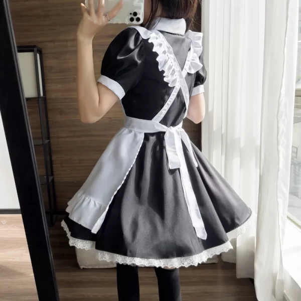 gothic lolita anime maid cosplay costumes women plus size love live cosplay halloween animation sweet coffee waitress role play
