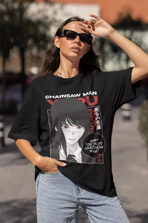 asa mitaka chainsaw man t shirt unisex, asa all size graphic tee