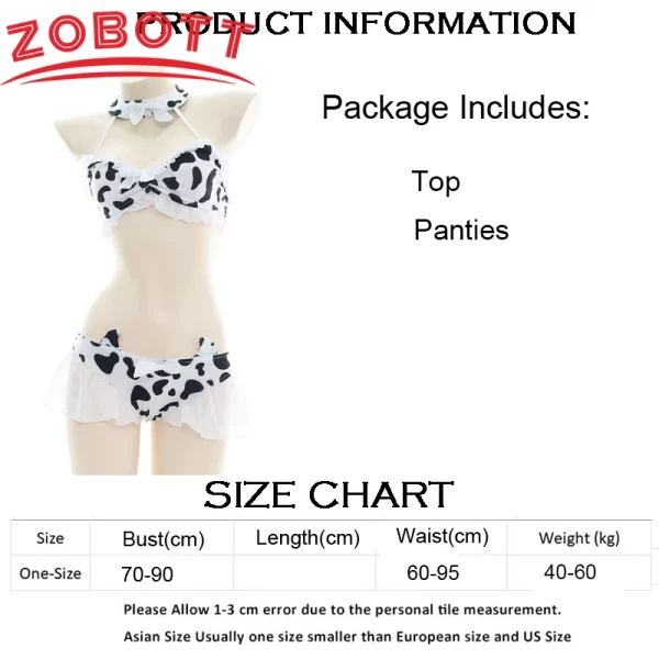 hot toys cow series swimsuit bodysuit bikini maid unifrom costume summer beach kawaii girl swimwear skirt uniform set cosplay