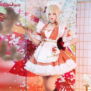 【flash sale 6.18】yoimiya cosplay maid costume s 3xl genshin impact fanart cosplay yoimiya cosplay yoimiya maid dress
