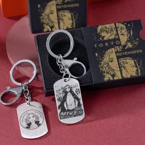 tokyo revengers anime peripheral keychain chain pendant personality creative manjiro sano titanium steel pendant holiday gift