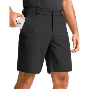 summer men's golf shorts sports shorts outdoor casual straight leg hiking mountaineering shorts solid color golf shorts