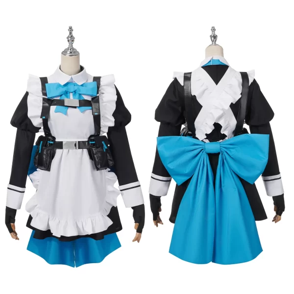 game blue archive asuma toki cosplay costume women lolita battle maid dress uniform halloween party role play outfit clothing