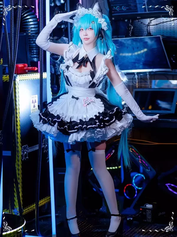 nikke privaty cosplay costume the goddess of victory privaty maid dress hallowen party role play uniform