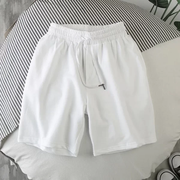 men solid casual swim sports shorts swimwear quickly dry surf beach board elastic waist swim pants surffing shorts